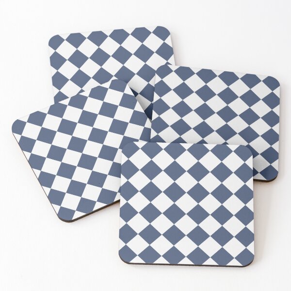 Item preview, Checkerboard White and Blue Pattern designed and sold by pattern-archive.