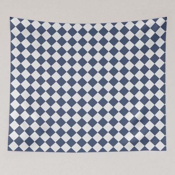 Item preview, Checkerboard White and Blue Pattern designed and sold by pattern-archive.
