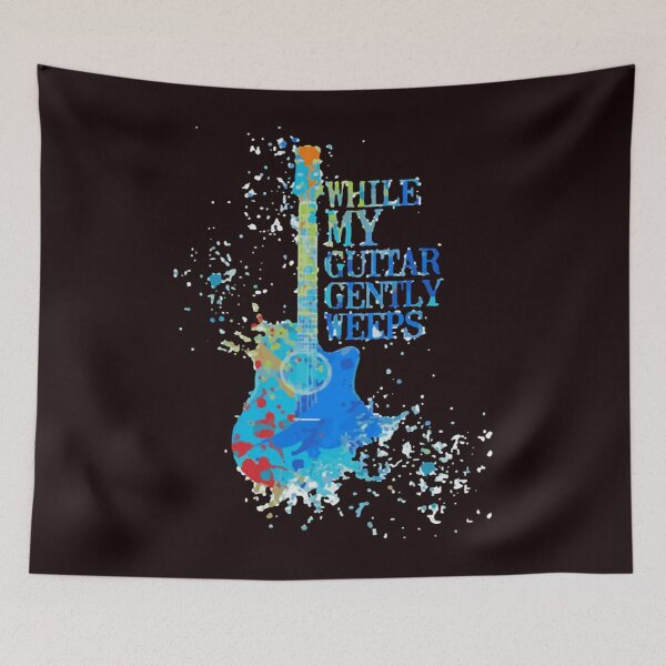 Item preview, While My Guitar Gently Weeps  designed and sold by CatchyAsFudge.