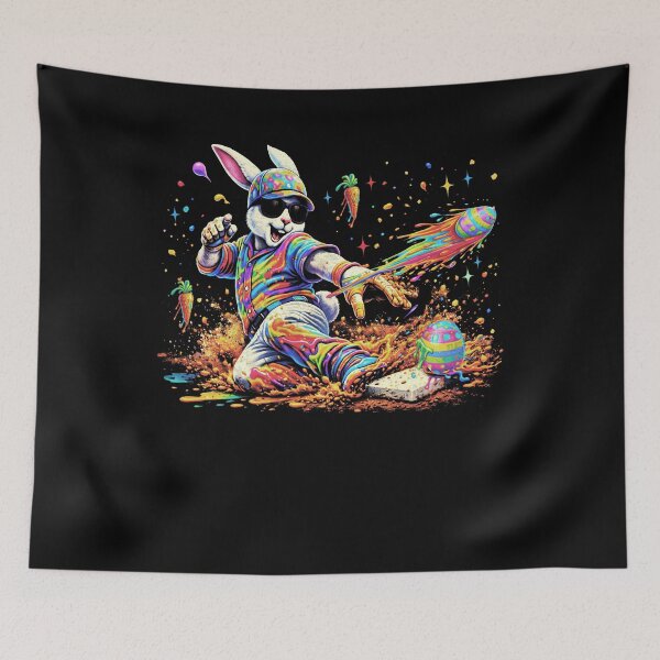 Item preview, Funny Dripping Drip Rabbit Bunny Baseball Easter Men Boy Kid designed and sold by BlightedArt.