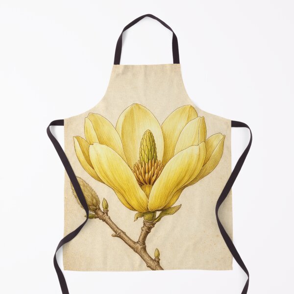 Item preview, Vintage Yellow Magnolia Botanical Print - Antique Magnolia Flower Illustration designed and sold by Darlin8888.
