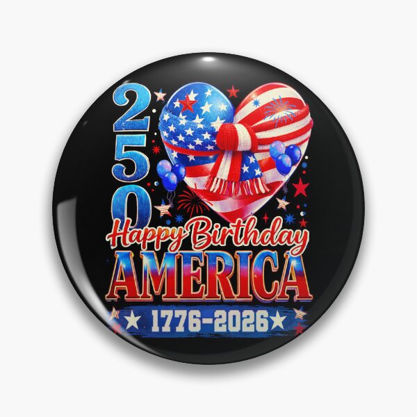Item preview, AMERICA 250 YEARS 1776-2026 Anniversary Celebration Heart designed and sold by Patchina.
