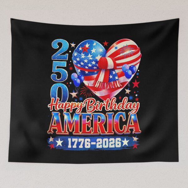 Item preview, AMERICA 250 YEARS 1776-2026 Anniversary Celebration Heart designed and sold by Patchina.