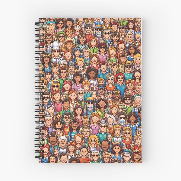 Item preview, Crowd of People Pattern – Busy Crowd Illustration designed and sold by DrizzyV.