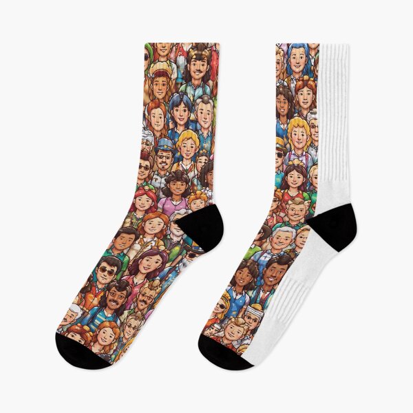 Item preview, Crowd of People Pattern – Busy Crowd Illustration designed and sold by DrizzyV.