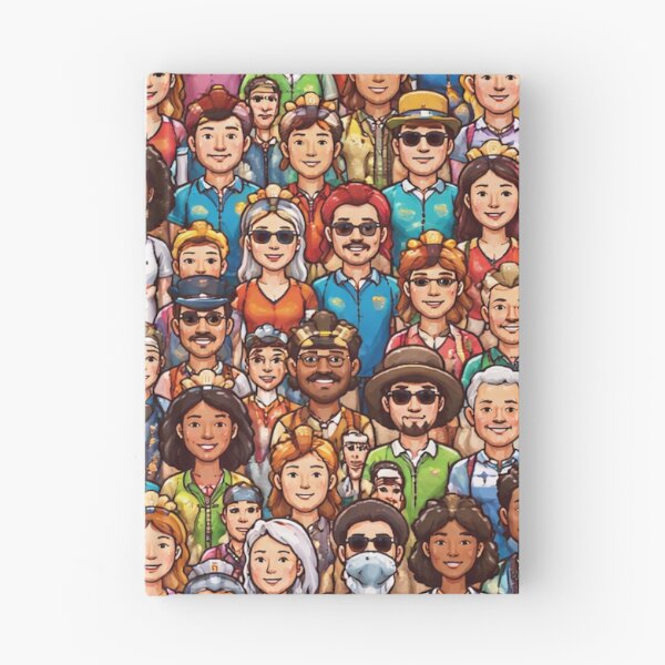 Item preview, Crowd of People Pattern – Busy Crowd Illustration designed and sold by DrizzyV.