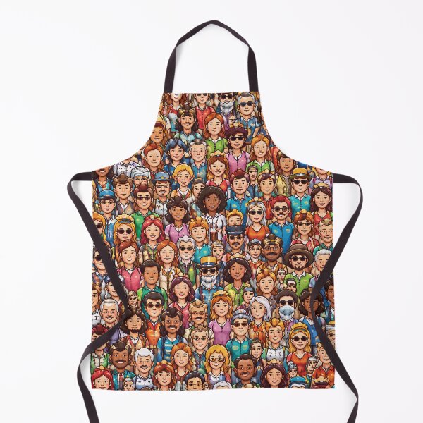 Item preview, Crowd of People Pattern – Busy Crowd Illustration designed and sold by DrizzyV.