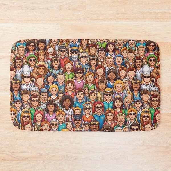 Item preview, Crowd of People Pattern – Busy Crowd Illustration designed and sold by DrizzyV.