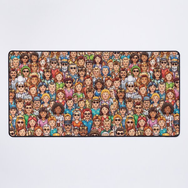 Item preview, Crowd of People Pattern – Busy Crowd Illustration designed and sold by DrizzyV.