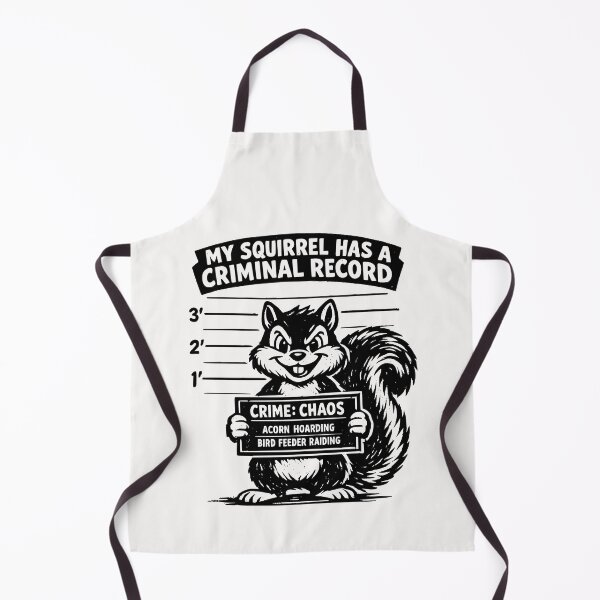 Item preview, My Squirrel Has A Criminal Record Funny Squirrel Lover Wildlife Humor designed and sold by Pawsome Quotes.