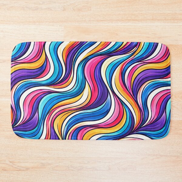 Item preview, Modern Abstract Wavy Lines Pattern – Colorful Flowing Design designed and sold by DrizzyV.