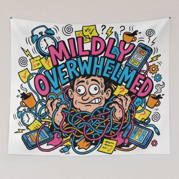 Item preview, Mildly Overwhelmed designed and sold by artofbelletz.