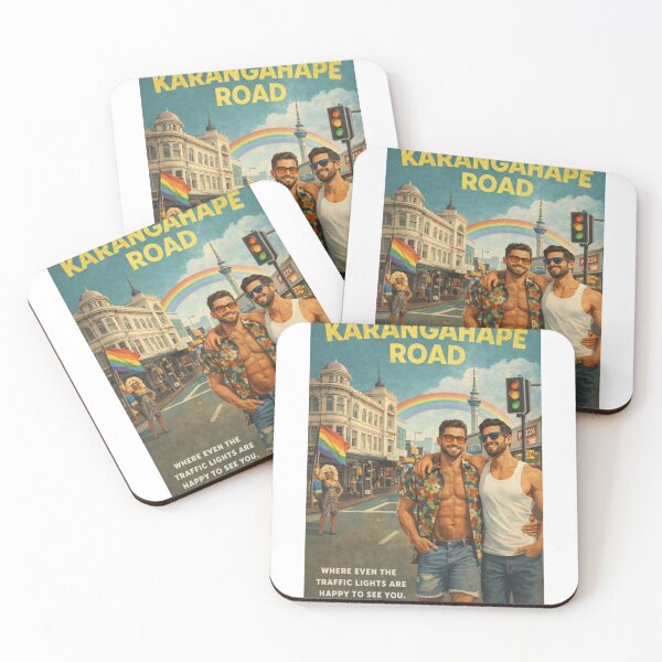Item preview, Karangahape Road Auckland with Rainbow Skyline and Pride Energy designed and sold by Aryabek.