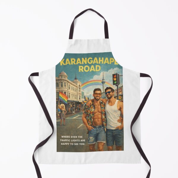 Item preview, Karangahape Road Auckland with Rainbow Skyline and Pride Energy designed and sold by Aryabek.