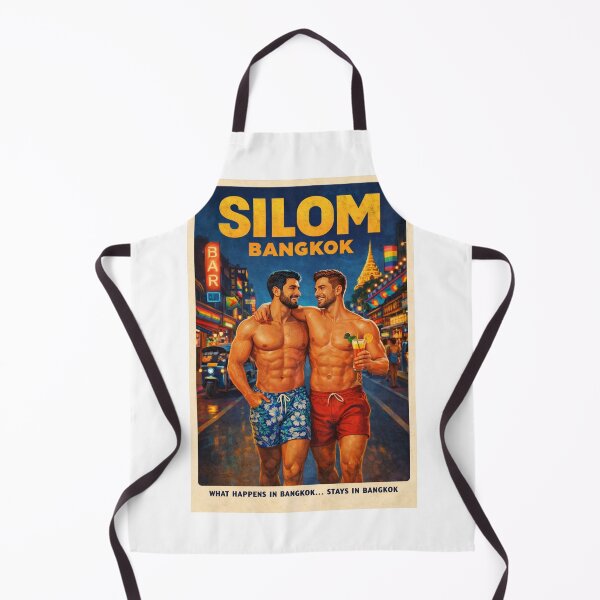Item preview, Silom Bangkok Nightlife with Rainbow Flags and City Lights designed and sold by Aryabek.