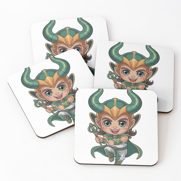 Item preview, Cute Trickster God Chibi – Kawaii Norse Mischief Character designed and sold by Dospart.