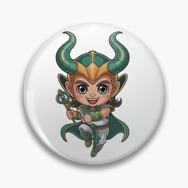 Item preview, Cute Trickster God Chibi – Kawaii Norse Mischief Character designed and sold by Dospart.
