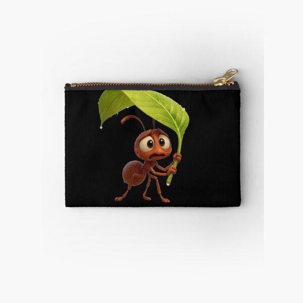 Item preview, Cute Ant Holding Leaf Umbrella Funny Cartoon Illustration designed and sold by Adappai.