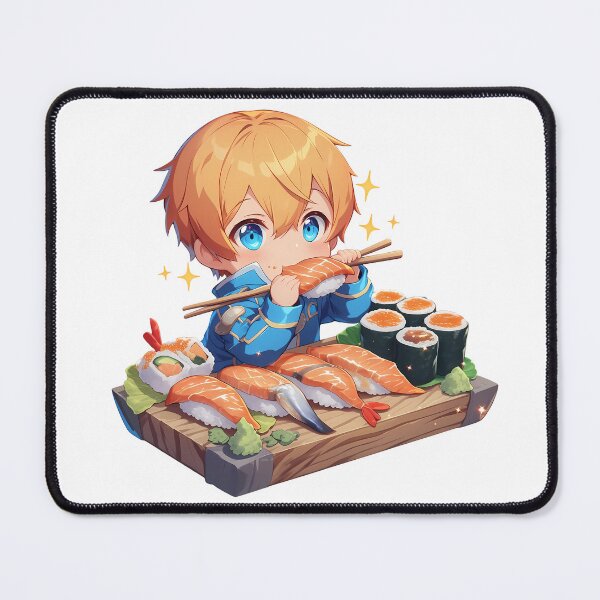 Item preview, Eugeo Sword Art Online Chibi Sushi Snack Time designed and sold by Spraykart.