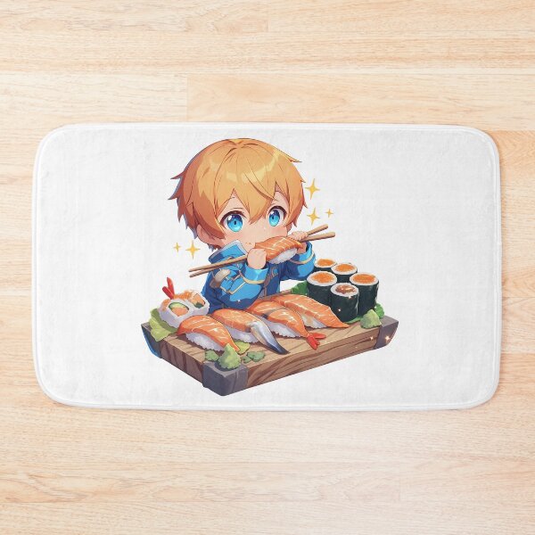Item preview, Eugeo Sword Art Online Chibi Sushi Snack Time designed and sold by Spraykart.