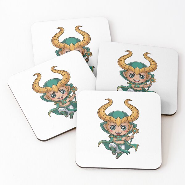 Item preview, Cute Trickster God Chibi – Kawaii Norse Mischief Character designed and sold by Dospart.