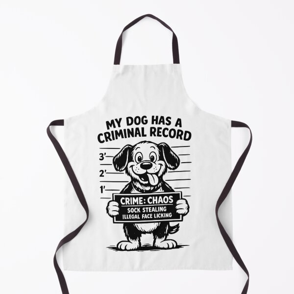 Item preview, My Dog Has A Criminal Record Funny Dog Pet Owner Humor designed and sold by Pawsome Quotes.