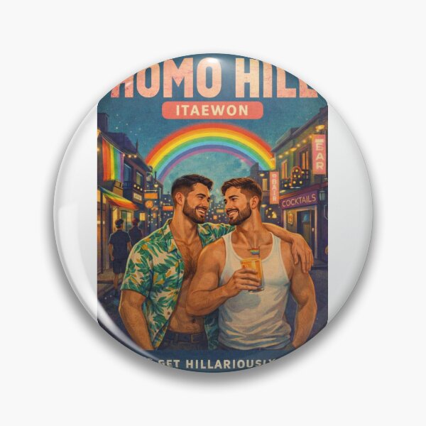 Item preview, Homo Hill Itaewon Seoul Rainbow Street with Pride Night Energy designed and sold by Aryabek.