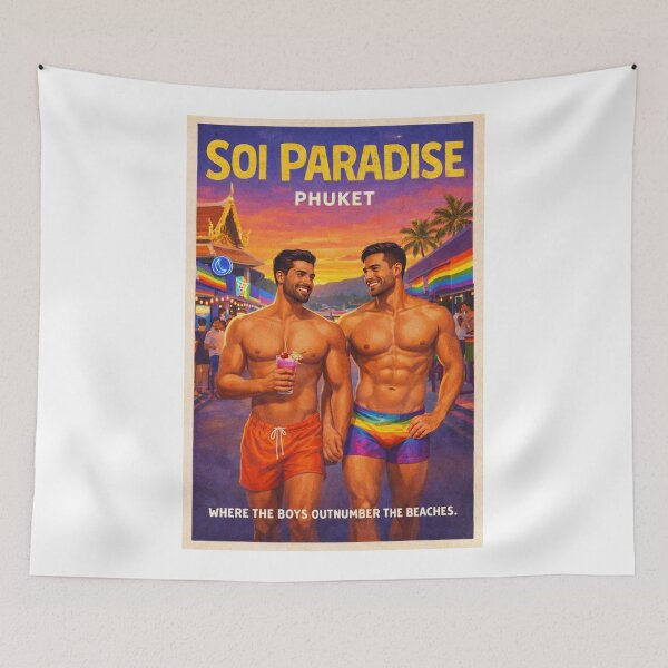 Item preview, Soi Paradise Phuket Thailand Gay Nightlife Beach designed and sold by Aryabek.