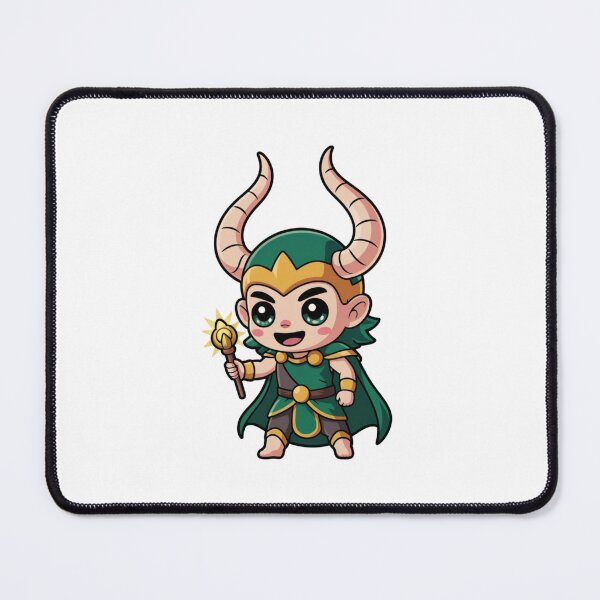 Item preview, Cute Trickster God Chibi – Kawaii Norse Mischief Character designed and sold by Dospart.