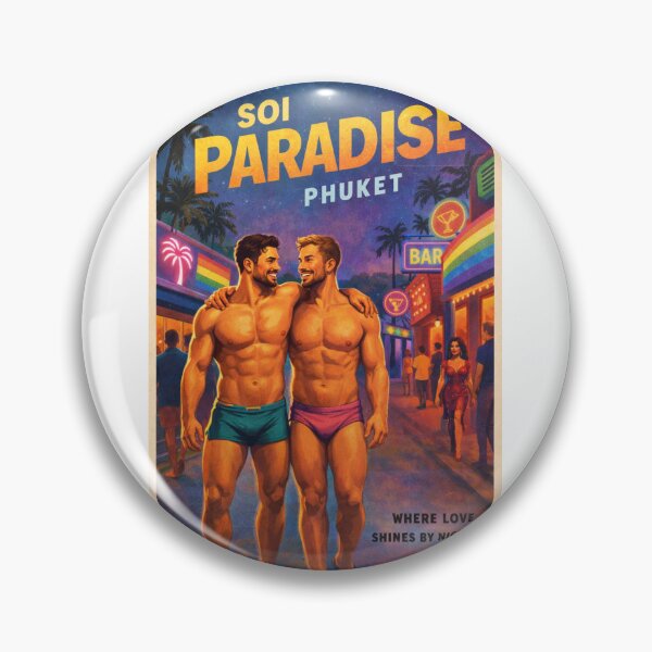 Item preview, Soi Paradise Phuket Nightlife Street with Rainbow Bars designed and sold by Aryabek.