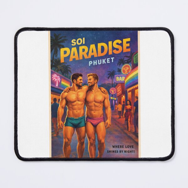 Item preview, Soi Paradise Phuket Nightlife Street with Rainbow Bars designed and sold by Aryabek.