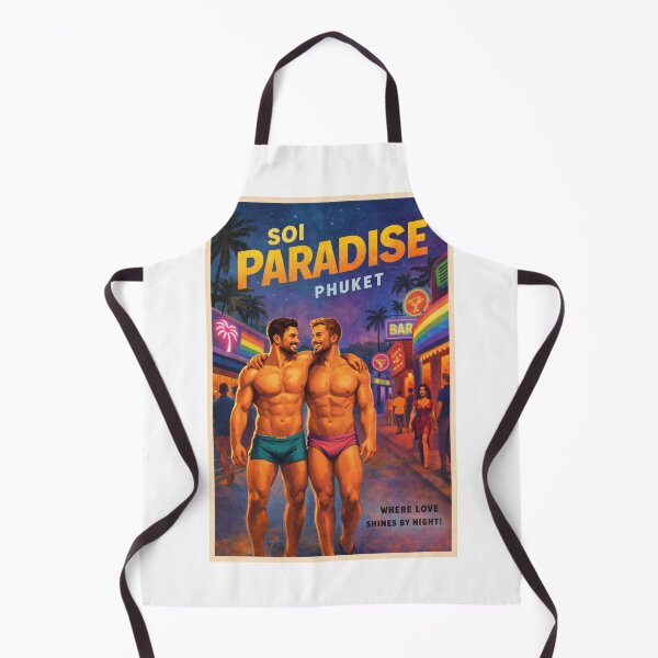 Item preview, Soi Paradise Phuket Nightlife Street with Rainbow Bars designed and sold by Aryabek.