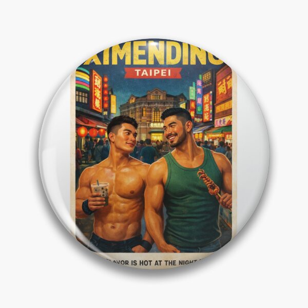 Item preview, Ximending Taipei Night Market Street Gay Food Scene designed and sold by Aryabek.