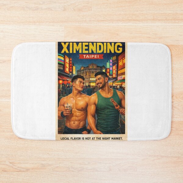 Item preview, Ximending Taipei Night Market Street Gay Food Scene designed and sold by Aryabek.