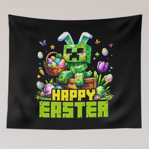 Item preview, Easter Pixel Gaming Bunny Egg Hunting Boys Kids Youth Men designed and sold by BlightedArt.