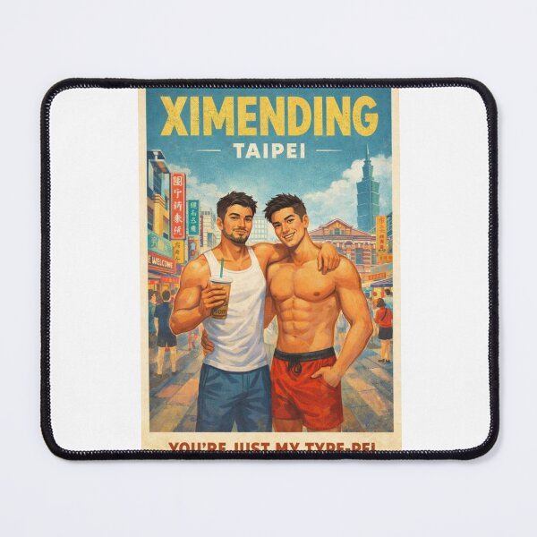 Item preview, Gay Ximending Taipei District with Taipei 101 Skyline designed and sold by Aryabek.