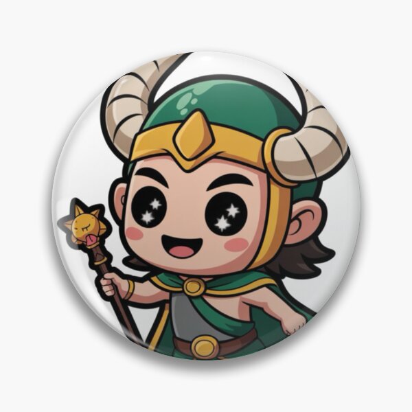 Item preview, Cute Trickster God Chibi – Kawaii Norse Mischief Character designed and sold by Dospart.