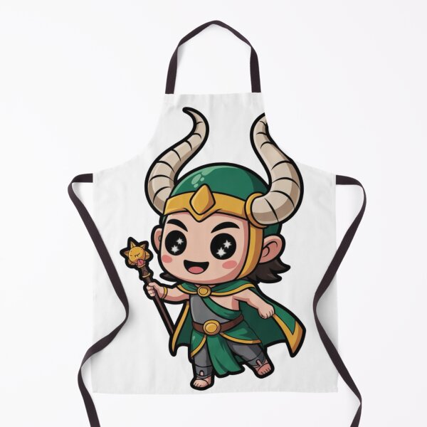 Item preview, Cute Trickster God Chibi – Kawaii Norse Mischief Character designed and sold by Dospart.