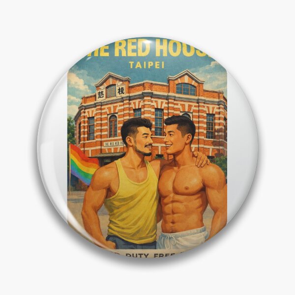 Item preview, Red House Taipei Ximending Rainbow Gay Pride Landmark designed and sold by Aryabek.