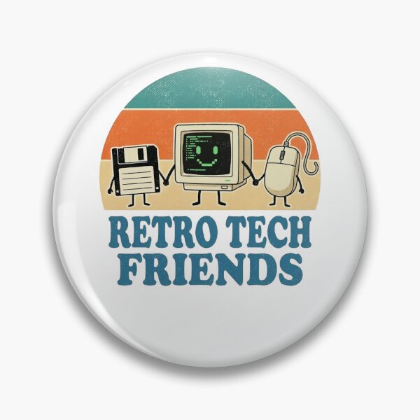 Item preview, Retro Tech Friends - Floppy Disk, Old PC & Mouse Nostalgia  designed and sold by MotionBanana Art.