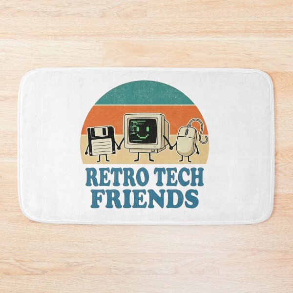 Item preview, Retro Tech Friends - Floppy Disk, Old PC & Mouse Nostalgia  designed and sold by MotionBanana Art.