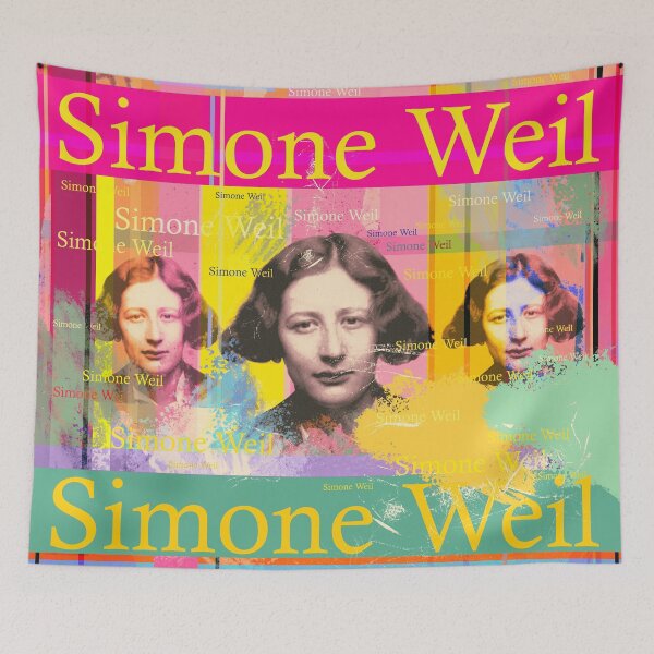 Item preview, Simone Weil: Philosophical Reflection in Aesthetic Collage designed and sold by Mauswohn.
