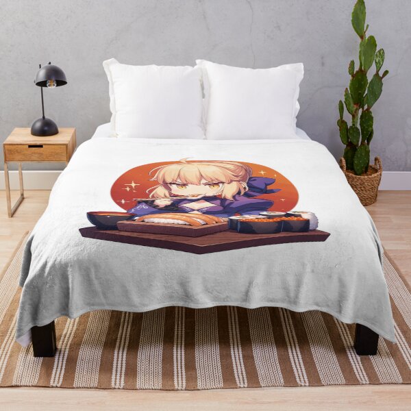 Item preview, Saber Alter Fate Stay Night Serious Chibi Sushi Mood designed and sold by Spraykart.