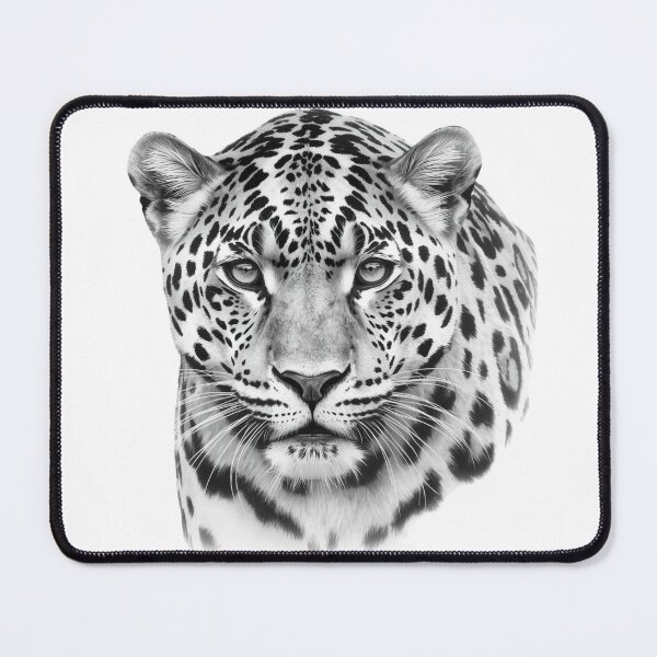 Item preview, Black and white Drawing of a Leopard designed and sold by Soulstar Designs.