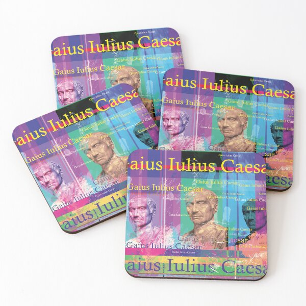 Item preview, Gaius Julius Caesar: Iconic portrait collage for modern galleries designed and sold by Mauswohn.
