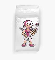 Pokemon female trainer Duvet Cover