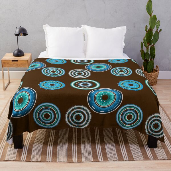 Item preview, Blue Teal and White Circle Dots designed and sold by JaygiesDesign.