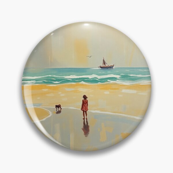 Item preview, A beach in the rain. designed and sold by oldMastersofart.