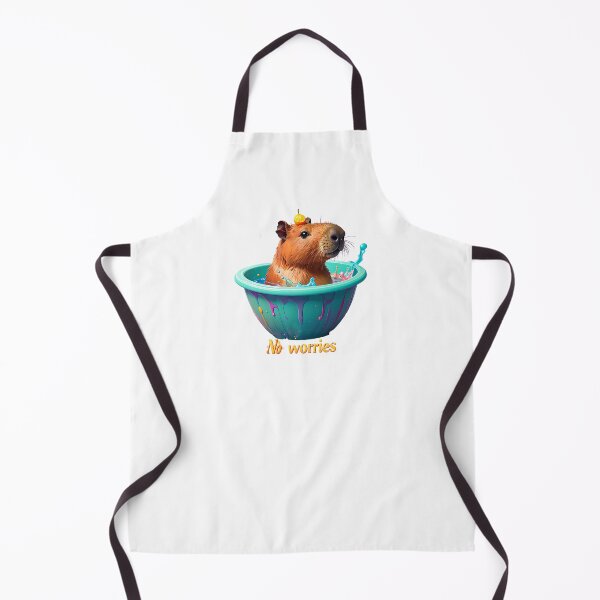 Item preview, No Worries Cute Capybara Orange Fruit Figure designed and sold by icemanphotos.