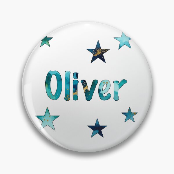 Item preview, Watercolor Name Oliver with Stars designed and sold by katifinell.